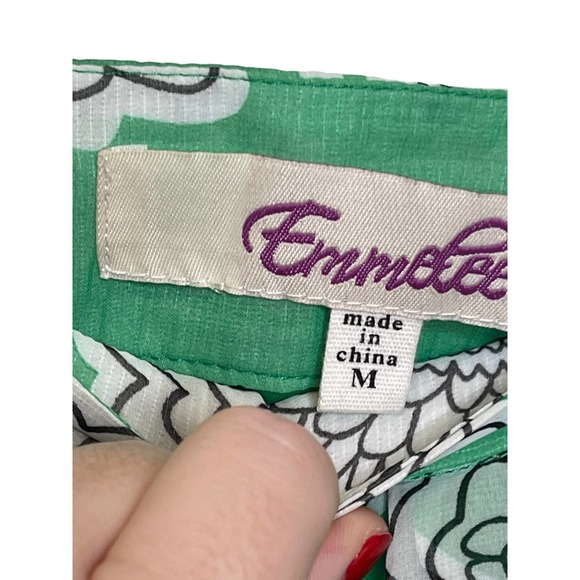 Francescas‎ Women Skirt Emmelee Floral Mini Lined Light Weight Green Medium NWT - Picture 4 of 8